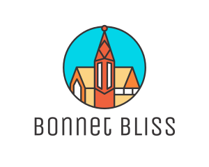 Colorful Cathedral Structure logo design