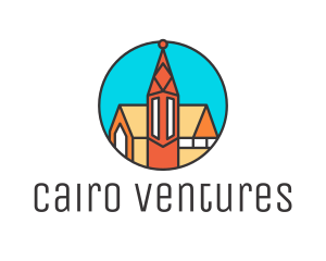 Colorful Cathedral Structure logo design