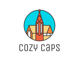 Colorful Cathedral Structure logo design