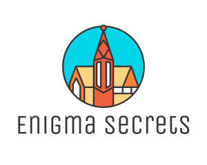 Colorful Cathedral Structure logo design