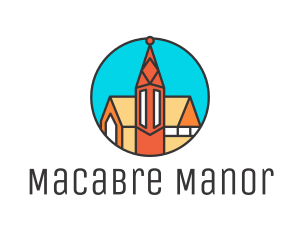 Colorful Cathedral Structure logo design