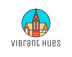 Colorful - Colorful Cathedral Structure logo design