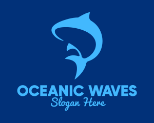 Marine Life - Blue Marine Fish logo design