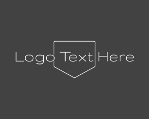 Business - Simple Minimal Text Emblem logo design
