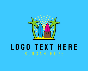 Vacation - Beach Surf Resort logo design