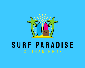 Beach Surf Resort logo design