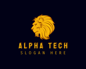 Alpha - Wild Lion Mane logo design