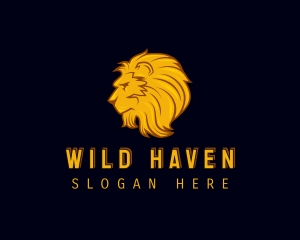 Wild Lion Mane logo design