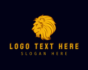 Head - Wild Lion Mane logo design