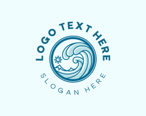 Waves - Sea Water Wave logo design