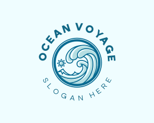 Sea Water Wave logo design