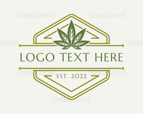 Hexagon Hemp Badge Logo