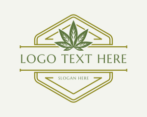 Hexagon Hemp Badge Logo