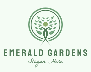 Natural Wellness Yoga logo design