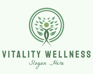 Natural Wellness Yoga logo design