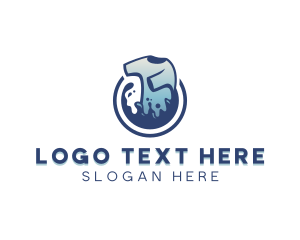 Shirt - Detergent Laundry Cleaning logo design