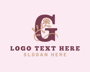Fashion Designer - Wellness Flower Letter G logo design