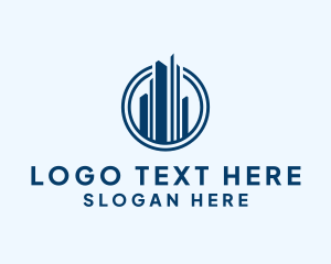 Merchandise - Urban Skyscraper Circle logo design