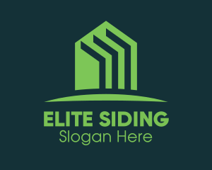 Siding - Green Home Realtor logo design