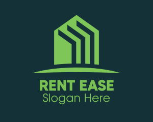 Green Home Realtor logo design