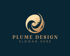 Feather Quill Writing logo design