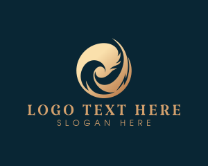 Feather Quill Writing Logo