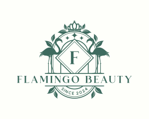 Flamingo - Luxury Crown Flamingo logo design