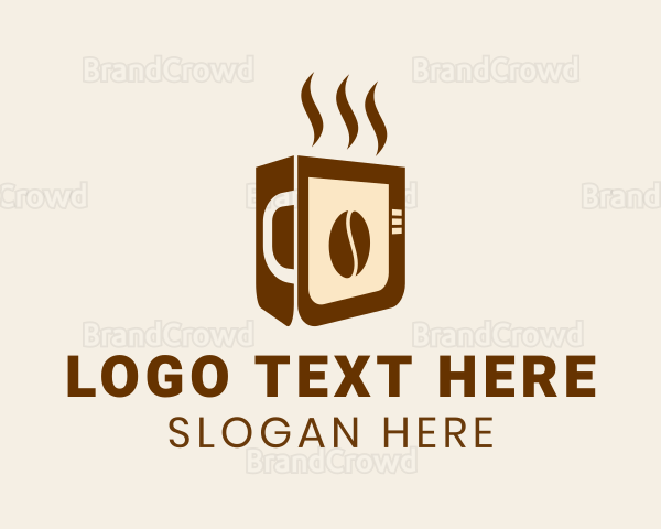 Coffee Bean Drink Dispenser Logo