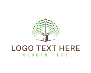 Shovel - Landscape Garden Planting logo design