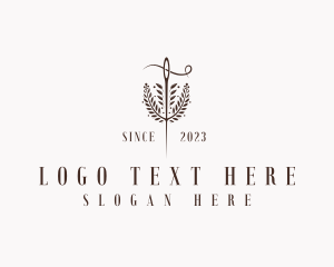 Handmade - Fashion Sewing Needle logo design