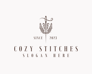 Quilting - Fashion Sewing Needle logo design