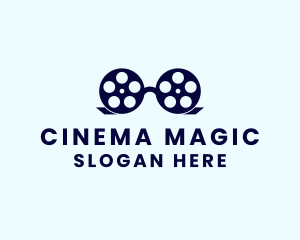 Glasses Film Reel logo design