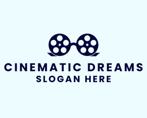 Glasses Film Reel logo design