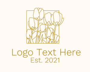 Flower Field - Tulip Flower Park logo design