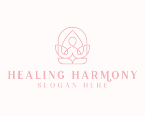 Lotus Healing Yoga logo design