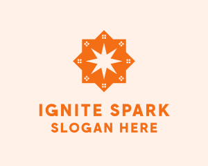 House Star Spark logo design