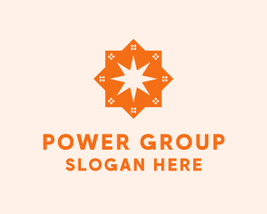 Orange - House Star Spark logo design