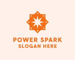 House Star Spark logo design