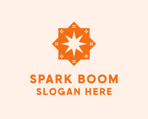 House Star Spark logo design