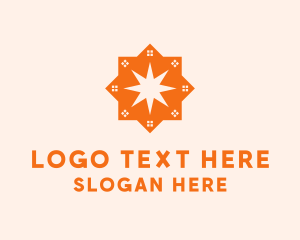 Tile - House Star Spark logo design
