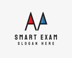 Exam - Color Pencil Letter AP logo design