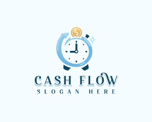 Monetary Growth Stopwatch logo design