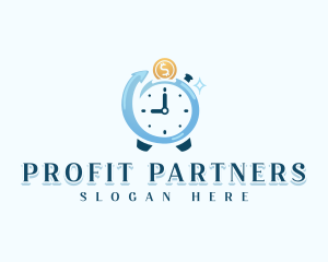 Monetary Growth Stopwatch logo design