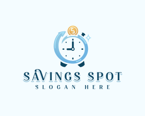 Monetary Growth Stopwatch logo design