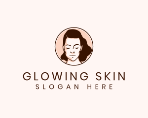 Woman Face Skincare logo design