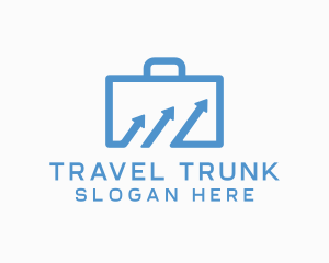Suitcase - Corporate Suitcase Arrow logo design