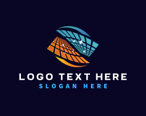 Textiles - Energy Solar Panel logo design