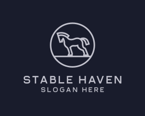 Horse - Wild Horse Equestrian logo design