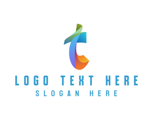 Quirky - Generic Multicolor Firm Letter T logo design
