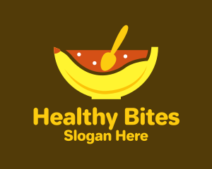 Banana Oatmeal Bowl  logo design